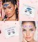 Face Jewels & Body Glitter – 12 Pcs Holographic Mermaid Face Gems, Stick-On Rhinestones for Festivals, Halloween, Costume Makeup & Party Looks (multicolored)